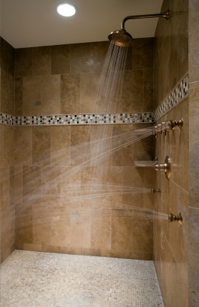 Shower Plumbing in Milford Square, PA by S&R Plumbing.